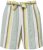 Ulla Popken Striped Wide Leg Elastic Waistband Shorts White - Jeans & Pantalons Femme Grandes Tailles – Plus Size - 