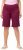 Ulla Popken Frayed Hemline Elastic Waistband Bermuda Shorts Purple - Ulla Popken - 