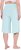 Ulla Popken Wide Leg Flared Bermuda Shorts Blue - Jeans & Pantalons Femme Grandes Tailles – Plus Size - 