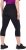 Ulla Popken Cropped High Waisted Leggings Black - Jeans & Pantalons Femme Grandes Tailles – Plus Size - 