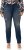 Ulla Popken Sammy Destroy 5 Pocket Jeans Blue Denim - Jeans & Pantalons Femme Grandes Tailles – Plus Size - 