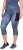 Ulla Popken Quick Dry Cropped Geometric Print Leggings Grey - Jeans & Pantalons Femme Grandes Tailles – Plus Size - 