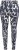 Ulla Popken Quick Drying Abstract Print Leggings Black - Jeans & Pantalons Femme Grandes Tailles – Plus Size - 
