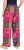 Ulla Popken Tile Print Wide Leg Palazzo Pants Purple - Jeans & Pantalons Femme Grandes Tailles – Plus Size - 