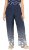 Ulla Popken Dot Gradient Wide Leg Elastic Waist Palazzo Pants Grey - Jeans & Pantalons Femme Grandes Tailles – Plus Size - 