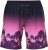 Ulla Popken Active Wide Leg Elastic Waist Palm Tree Pattern Mesh Shorts Black - Jeans & Pantalons Femme Grandes Tailles – Plus Size - 
