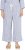 Ulla Popken Coastal Stripe Linen Blend Elastic Waist Culottes Blue - Jeans & Pantalons Femme Grandes Tailles – Plus Size - 