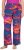 Ulla Popken Abstract Sunset Elastic Waist Palazzo Pants Orange - Jeans & Pantalons Femme Grandes Tailles – Plus Size - 