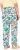 Ulla Popken Italy Print Elastic Waist Pants White - Jeans & Pantalons Femme Grandes Tailles – Plus Size - 