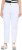 Ulla Popken Used Look 5 Pocket Comfy Waistband Mom Jeans Snow White - Jeans & Pantalons Femme Grandes Tailles – Plus Size - 