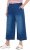 Ulla Popken Denim Culottes Blue - Jeans & Pantalons Femme Grandes Tailles – Plus Size - 