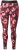 Ulla Popken Abstract Flower Print Performance Leggings Red - Jeans & Pantalons Femme Grandes Tailles – Plus Size - 
