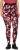 Ulla Popken Abstract Flower Print Performance Leggings Red - Jeans & Pantalons Femme Grandes Tailles – Plus Size - 