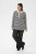 Kaffe Curve Miana Long Sleeve Polo Chalk with Black Stripe - Polos - 