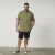 North Latitude 61128 Polo Piqué Superflex Vert Olive - Polos - Polos homme grande taille