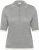 Kaffe Curve Lizzy Contrast Knitted Polo Grey Melange - Polos - 