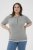 Kaffe Curve Lizzy Contrast Knitted Polo Grey Melange - Polos - 