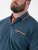 D555 Harvey Pique with Jacquard Collar & Cuffs Polo Teal - Polos - Polos homme grande taille