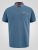 D555 Harvey Pique with Jacquard Collar & Cuffs Polo Teal - Polos - Polos homme grande taille