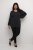 Kaffe Curve Lini Knit Pull Noir Oyster - Sweatshirts & hoodies - 