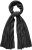 Ulla Popken Virgin Wool Cashmere Mix Scarf Black - Accessoires - 