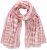 Ulla Popken Striped Statement Scarf Neon Red - Accessoires - 