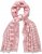 Ulla Popken Striped Statement Scarf Neon Red - Accessoires - 