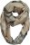 Ulla Popken Plaid Infinity Scarf Brown - Accessoires - 