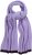 Ulla Popken Two Tone Knit Scarf Lavender - Accessoires - 