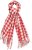Ulla Popken Houndstooth Fringed Hem Scarf Salsa - Accessoires - 