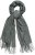 Ulla Popken Fringed Scarf Graphite Grey - Accessoires - 