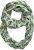 Ulla Popken Leaf Print Infinity Scarf Pistachio - Accessoires - 