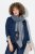 Ulla Popken Fringed Hem Knit Scarf Deep Aqua - Accessoires - Écharpes et foulards femme