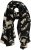 Ulla Popken Printed Silk Scarf Black - Accessoires - 