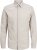 Jack & Jones Breeze Linen Blend Long Sleeve Shirt Crockery - Chemises - Chemises Grandes Tailles Hommes