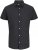 Jack & Jones Breeze Linen Blend Short Sleeve Shirt Black - Chemises - Chemises Grandes Tailles Hommes