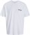 Jack & Jones Botaniq Crew Neck T-Shirt Bright White - T-shirts - T-shirts Homme Grande Taille