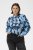Kaffe Curve Sasja Chemise à manches longues Blue Snake Flower - Blouses et tuniques - 