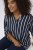 Kaffe Curve Sida Blouse Midnight/Craie Rayée - Blouses et tuniques - 