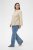 Kaffe Curve Josa Shirt Feather Grey Stripe - Chemisiers - 