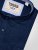 D555 Richard Chemise Oxford Manches Longues TALL Bleu Marine - TALL chemises - 