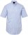 JP1880 Shirt Traditional Short Sleeve Checked Light Blue - Chemises - Chemises Grandes Tailles Hommes