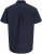 Jack & Jones Henry Slub Short Sleeve Navy - Chemises - Chemises Grandes Tailles Hommes