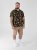 D555 Gordon Hawaiian AOP Cuvan Collar Resort Short Sleeve Black - Chemises - Chemises Grandes Tailles Hommes