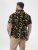 D555 Gordon Hawaiian AOP Cuvan Collar Resort Short Sleeve Black - Chemises - Chemises Grandes Tailles Hommes