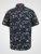 D555 Rick Geometric Print Short Sleeve Shirt Navy - Chemises - Chemises Grandes Tailles Hommes