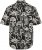 JP1880 Skull Pattern Jersey Short Sleeve Shirt Black - Chemises - Chemises Grandes Tailles Hommes
