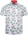 Kam Jeans 6067 Flamingo and Palm Tree Short Sleeve Shirt Blue - Chemises - Chemises Grandes Tailles Hommes