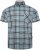 Kam Jeans 6339 Checked Short Sleeve Shirt Mineral Blue - Chemises - Chemises Grandes Tailles Hommes