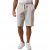 JP1880 Bermuda Sweatshorts Relaxed Fit Grey - Shorts - Shorts hommes grande taille